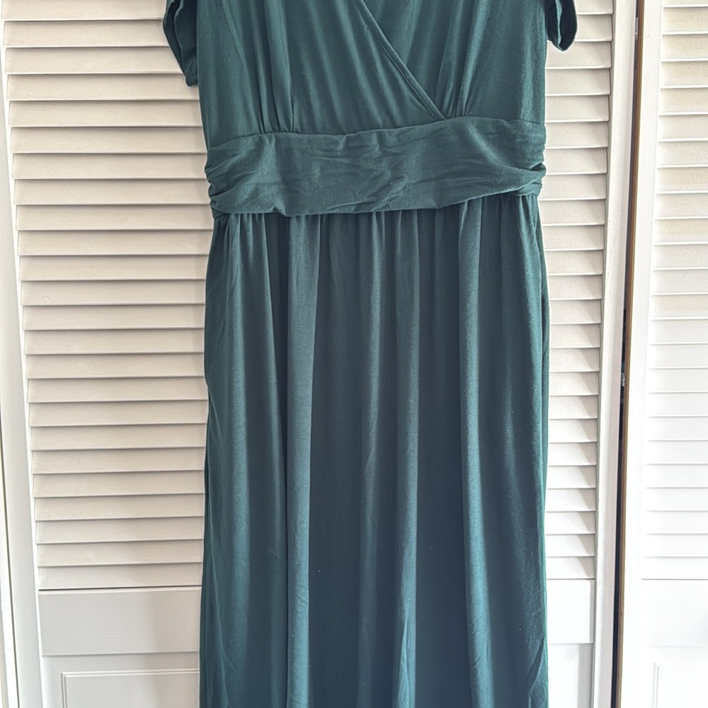 Amazon Women's Maxi Dress in Deep Green